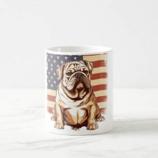 Patriotic American bulldog Coffee Mug