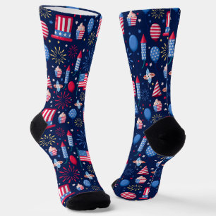 Patriotic American Celebration Socks