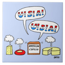 Patriotic American Cheese USA Humourous