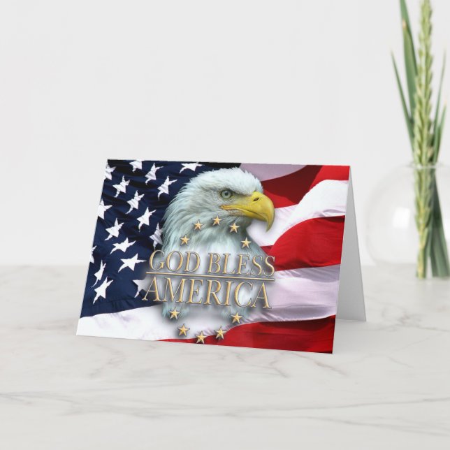 PATRIOTIC AMERICAN CHRISTIAN CARD (Front)