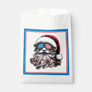 Patriotic/American Christmas Santa Favour Bags