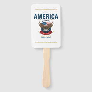 Patriotic American Eagle 1776‑2026 USA Hand Fan