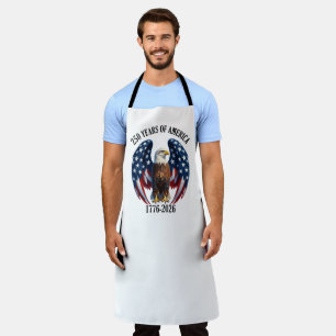 Patriotic American Eagle 250 Years 1776-2026 Apron