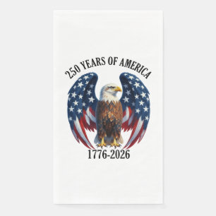 Patriotic American Eagle 250 Years 1776-2026 Napkin