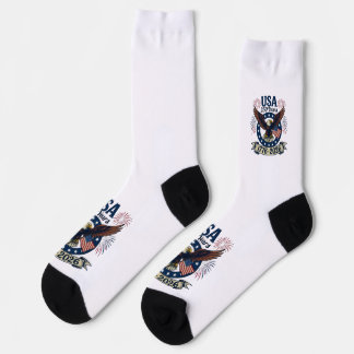Patriotic American Eagle 250 Years 1776-2026 Socks