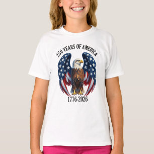 Patriotic American Eagle 250 Years 1776-2026 T-Shirt