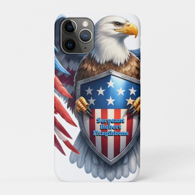 Patriotic American Eagle Case-Mate iPhone Case (Back)