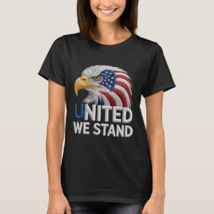 Patriotic American Eagle Embroidery Style Patrioti T-Shirt