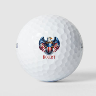 Patriotic American Eagle Golf Balls