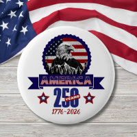 Patriotic American Eagle Happy 250th Anniversary
