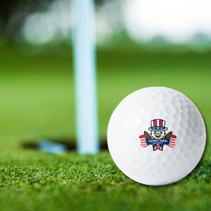 Patriotic American Eagle Happy 250th Anniversary Golf Balls