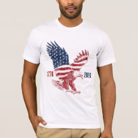 Patriotic American Eagle Happy 250th Anniversary