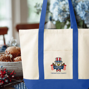 Patriotic American Eagle Happy 250th Anniversary  Tote Bag