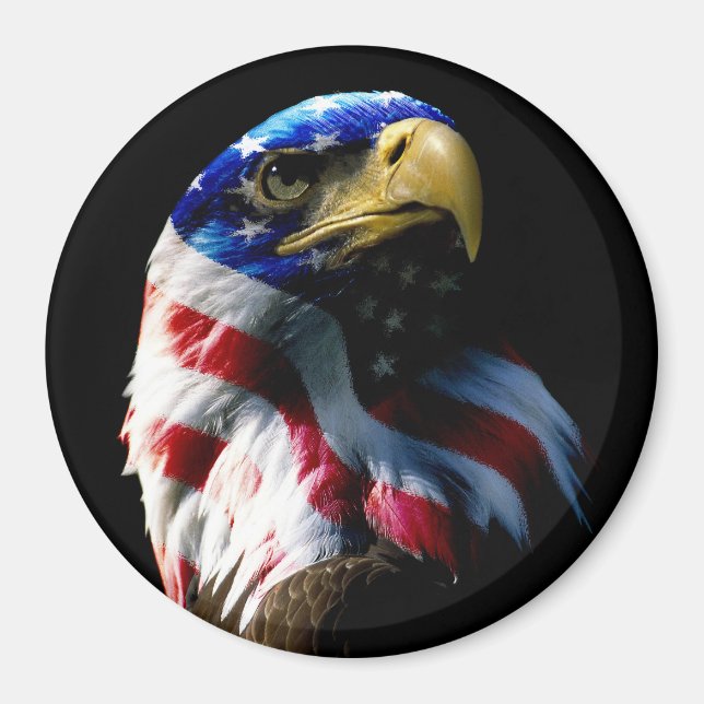 Patriotic American Eagle Magnet (Front)