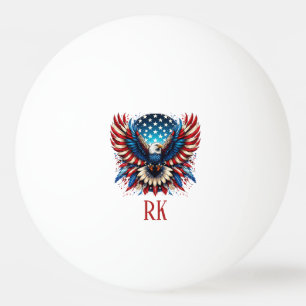 Patriotic American Eagle Ping Pong Ball