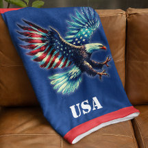 Patriotic American Eagle Red White Blue