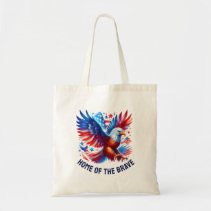 Patriotic American Eagle Red White Blue Tote Bag