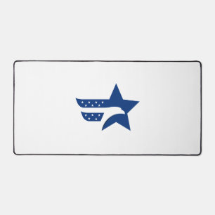 Patriotic American Eagle Star Desk Mat