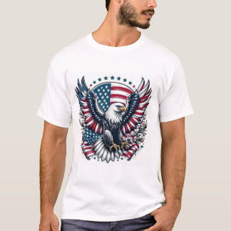 Patriotic American Eagle T-Shirt