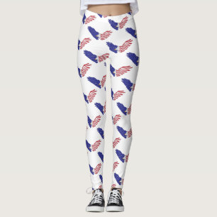 Patriotic American Eagle Thunder_Cove Leggings