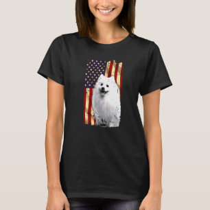 Patriotic American Eskimo American Flag July 4th D T-Shirt