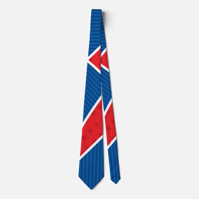 Patriotic American fireworks Tie (Front)