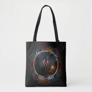 Patriotic American Flag 1776 - 2026 Travel Tote Bag