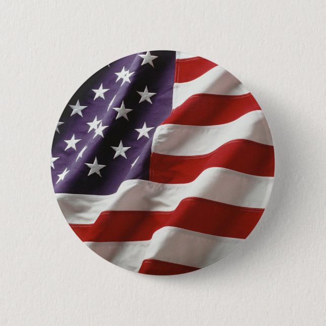 Patriotic American Flag 6 Cm Round Badge (Front)