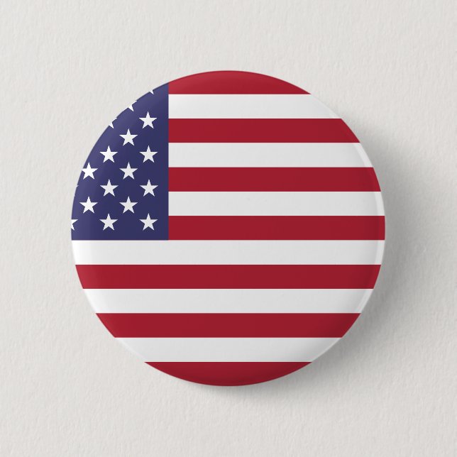 Patriotic American Flag 6 Cm Round Badge (Front)