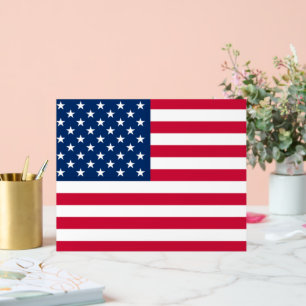 Patriotic American Flag Acrylic Sign