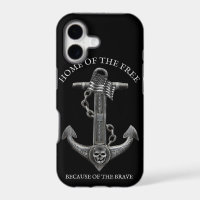 Patriotic American flag anchor pirate nautical