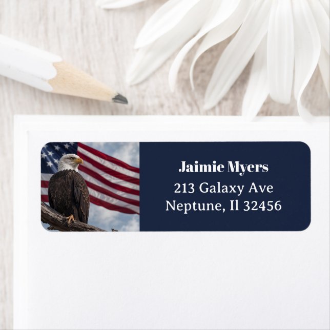 Patriotic American Flag and Eagle (Insitu)