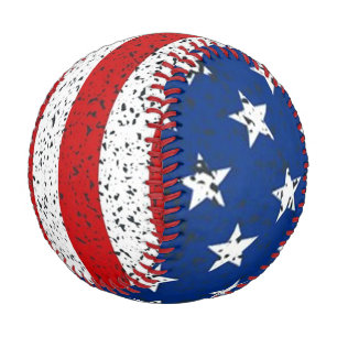 Patriotic American Flag Baseball 