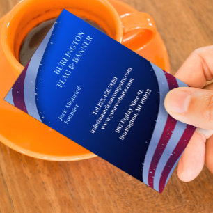 Patriotic American Flag Business Card Template 