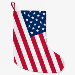 Patriotic American Flag Christmas Stocking