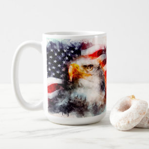 Patriotic American Flag Coffee Mug