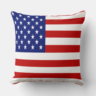PATRIOTIC AMERICAN FLAG CUSHION