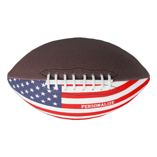 Patriotic American flag custom football sport gift American Football (Front)