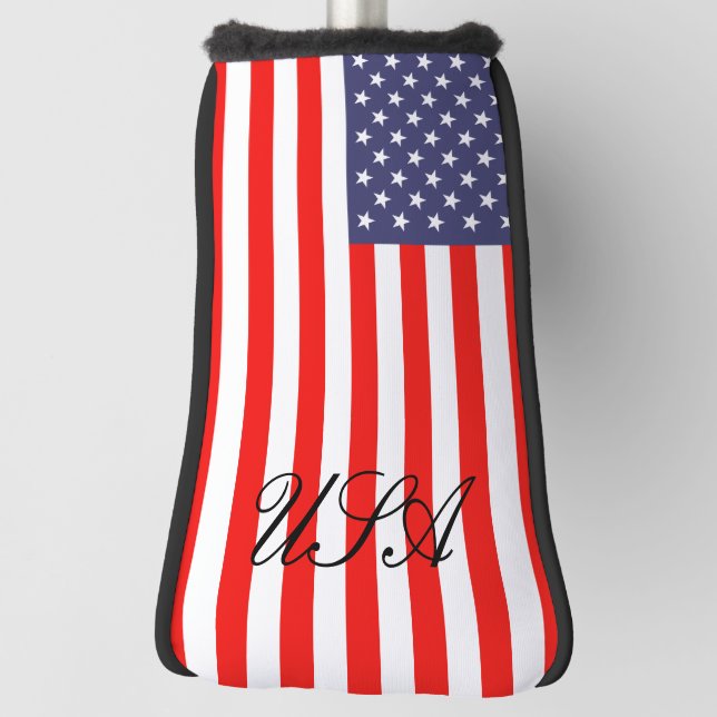 Patriotic American flag custom golf putter cover (Rotate 90)