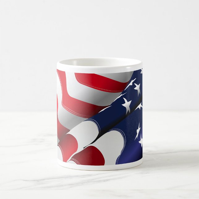 Patriotic American Flag Design Stars and Stripes  Coffee Mug (Creator Uploaded)