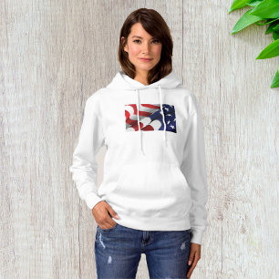 Patriotic American Flag Design Stars and Stripes Hoodie