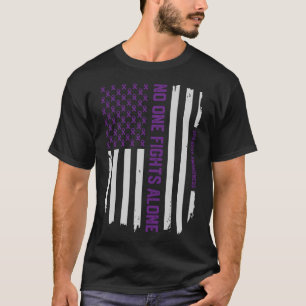 Patriotic American Flag Epilepsy Awareness T-Shirt