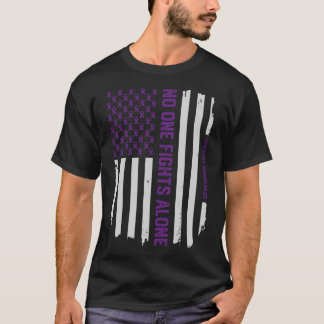 Patriotic American Flag Epilepsy Awareness T-Shirt