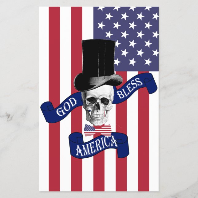 Patriotic American flag Flyer (Front)