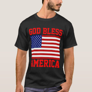 Patriotic American Flag God Bless America T-Shirt