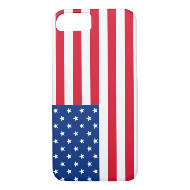 Patriotic American Flag iPhone Case Gift (Back)