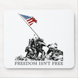 Patriotic American Flag Iwo Jima (Customisable) Mouse Mat