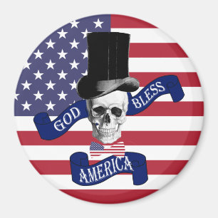 Patriotic American flag Magnet