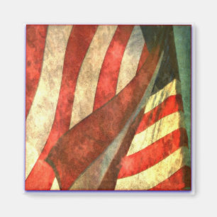 Patriotic American Flag Magnet