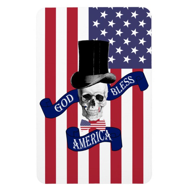 Patriotic American flag Magnet (Vertical)